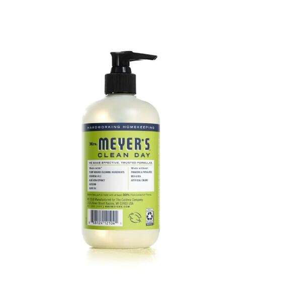 Mrs. Meyer's Clean Day Lemon Verbena Liquid Hand Soap, Refillable, 12.5 fl oz - Picture 2 of 6
